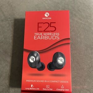 Raycon E25 Wireless Earbuds - Sleek Black